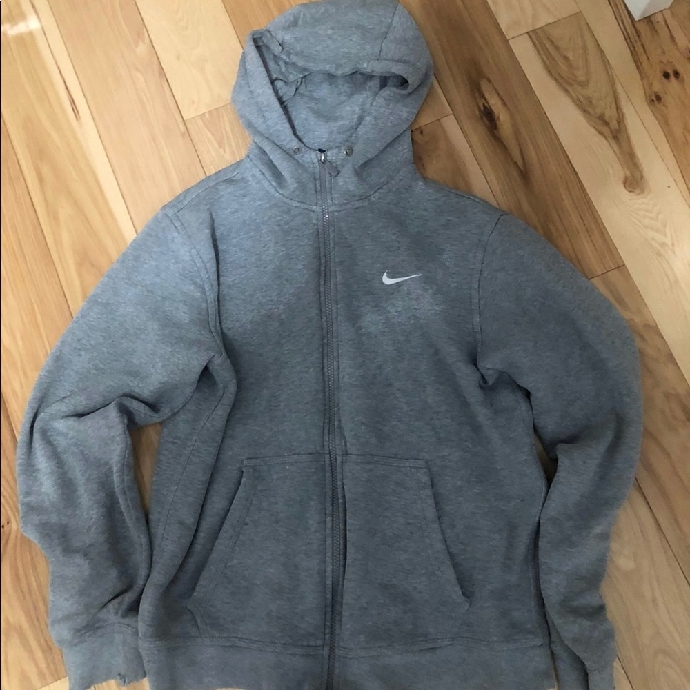 Grey vintage nike zip up